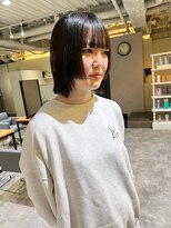 カフ(CAF)&nbsp;CAF松本/顔まわりカット/ストレート外ハネ/大阪/心斎橋