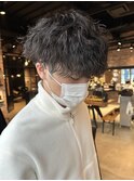 無造作パーマ波巻きパーマ波巻きスパイラルパーマツーブロック