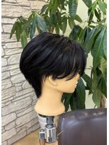 ヒラトヤ 肴町店 黒髪ショート小顔レイヤー似合わせカット20代30代40代