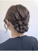 【Lilly渋谷】#ヘアセット#ヘアアレンジ#編み込み#シニヨン