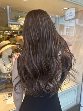 アンダーバーホワイト(_white) ハイライトブリーチ髪質改善トリートメントエクステ神戸三宮