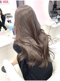 【韓国】艶っぽいミルクティーグレージュレイヤーカット髪質改善