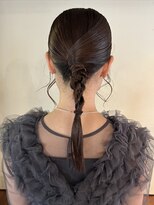 【徳岡】ヘアセット　タイトヘア　モードヘア　参列ヘア