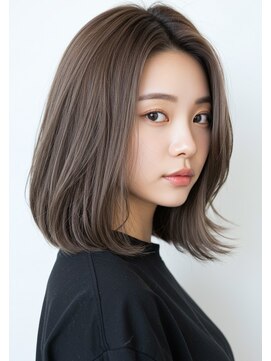 ヘッドライト アカデミー 渋谷店(HEADLIGHT ACADEMY) 【ブルべアッシュブラウン】ロングボブ　20代30代40代