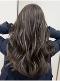 韓国ヘアーハッシュカットレイヤーカットハイライトカラー