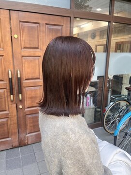 美容室ポール 西葛西店(PAUL) セミディー ピンクブラウン