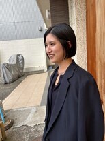 ツネ ヘアアンドヘッドスパ(TsuNE hair&head spa)&nbsp;ミニボブ　ブルーブラック