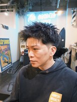 ザセカンドイーストサイドバーバーショップ(The Second EAST SIDE BARBER SHOP)&nbsp;スパイキーショート・ツイストパーマ