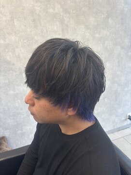 ブルーパープルインナーカラー