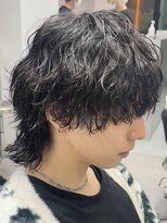 フィフス トウキョウ (fifth TOKYO)&nbsp;渋谷波巻きパーマメンズカットルーズパーママッシュウルフヘア