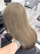 エゴル ナゴヤサカエ(ENGOL NAGOYA SAKAE)&nbsp;新美蓮/オリーブベージュ/オリーブ/ブリーチカラー