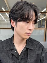 soar men's 渋谷　メンズカット/眉毛/メンズ パーマ/ニュアンスパーマ【ソア メンズ】&nbsp;渋谷フェザーパーマフェザーショートセンターパート