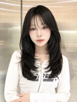 ルームバイシー 新宿(Loom. by Sea) イメチェン×ピンクベージュ/前髪/小顔/ミディアム/グレージュ