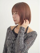 アッシュ 成増店(Ash)&nbsp;艶感ピンクブラウン×コンパクトボブで上品ヘア
