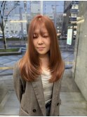 ピンクベージュ/ハイトーンカラー