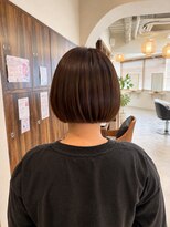 ヘアリゾート粋 トゥジュ 池袋東口店(tujuh)&nbsp;ショートボブ/チョコレートブラウン