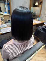 ヘアーショップ エヌアンドエー 越谷店(hair shop N&A)&nbsp;上品な艶感でまとまるナチュラル丸みショートボブヘア