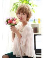 フレイムスヘアーアンドリラックス 西川口店&nbsp;『厚め前髪×顔周り小顔カット』オトナ可愛いふんわりショート１