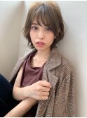 【アフロート添田】大人かわいい小顔ショートボブ艶感ブランジュ
