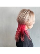 タグ(#tag)&nbsp;＃ホワイトベージュ×インナーレッド