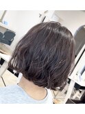 きりっぱボブ×ゆるふわパーマ