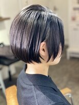 ツムグ 代官山店(TUMUGU)&nbsp;白髪染めぼかし大人かわいいヘアナチュラルレイヤーショートボブ