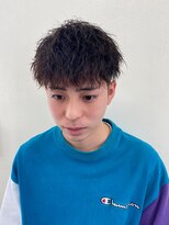 ミオ(Mio) 滋賀、南草津、メンズ美容室、波巻きツイストスパイラルパーマ