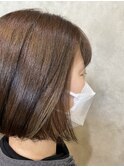 ボブ×インナーカラー