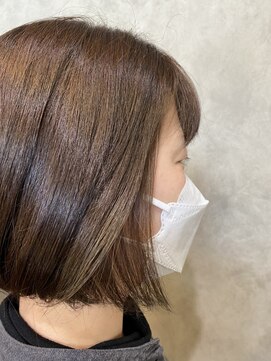 オーガニック ヘアサロン クスクス(organic hair salon kusu kusu) ボブ×インナーカラー
