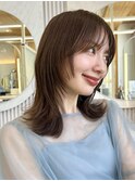 小顔ヘルシーレイヤースタイル透明感カラー【修】20代30代40代