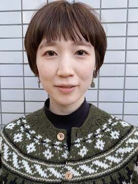 モリオ フロム ロンドン 大宮2号店(morio from London) 【なかじま ひびき】大人かわいいワイドバングマッシュショート