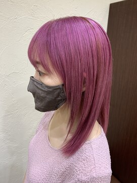 インデックスヘアーユー 錦糸町店(in'dex hair - U) ビビットピンク[錦糸町/錦糸町駅/錦糸町北口/ハイトーン]