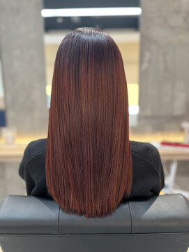 エニー(ENii) ブリーチなし！鮮やかな赤カラー