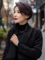 アルトリスト(Altruist Aging×HAIR&SPA) ☆イメチェンピンクベージュアンブレラカラー前髪クールショート