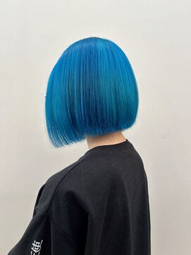 イーエル グランデ(e.ll grande) ハーフ&ハーフ ホワイト×マリンブルー