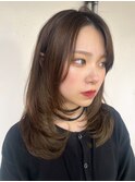 レイヤーカット顔わまり小顔レイヤー2wayバング20代30代40代