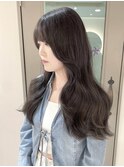 顔周りカット韓国ヘア透け感◎ダークグレージュ【横浜】