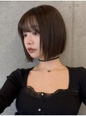 朝ラクちん縮毛タッセルボブ/タンバルモリ/切りっぱなしボブ