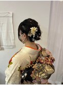編み込みヘアセット