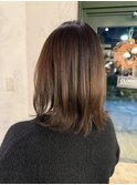 ミディアムレイヤー&髪質改善ストレート