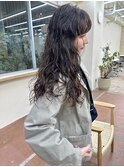 ロングパーマ　外国人風パーマ スパイラルパーマ