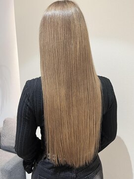 エイクス ヘア デザイン×美髪クリニック 千葉(AQs hair design) あま~いキャラメルベージュカラー♪小西 輝