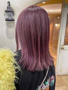 ディーバ 京橋店(diva) パープルピンク/ダブルカラー/ケアブリーチ/バイカルテ