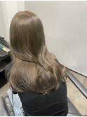 ブリーチなしWカラー♪オリーブベージュ