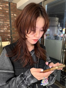ボコカ(bococa) レイヤーハッシュカット暖色カラー