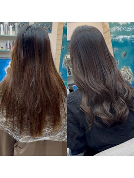 #ベージュ系カラー#透明感カラー#イルミナカラー