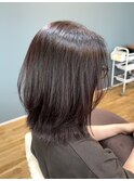 外ハネ/レイヤー/ミディアム/30代