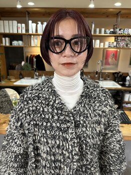 『お洒落なボブ、無造作感ショートが◎計算されたCutで女性に大人気！！』