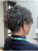ツイストスパイラルパーマ　メンズ　30代
