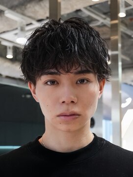 レタッチ バイ フィフス 銀座(RETOUCH by fifth) 新橋ルーズショートパーマルーズパーマメンズショート刈り上げ
